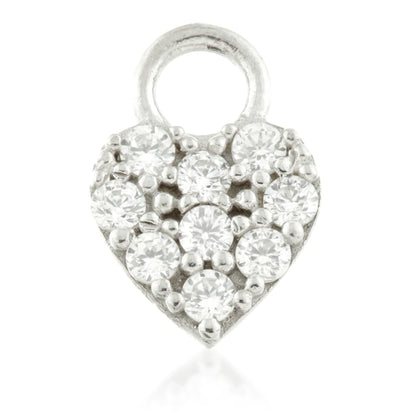 9ct Gold Jewelled Heart Charm