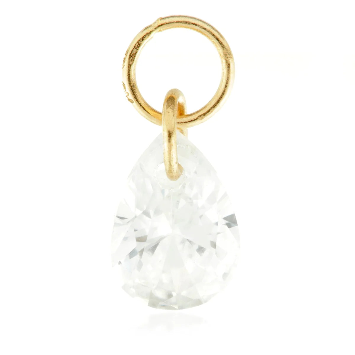 9ct Gold Jewel Pear Charm