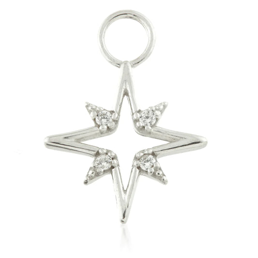 9ct Gold Open North Star Charm