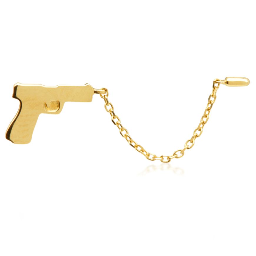 14ct Threadless Revolver & Bullet Pin Attachment