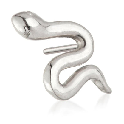 14ct Threadless Gold Snake Pin Attachment