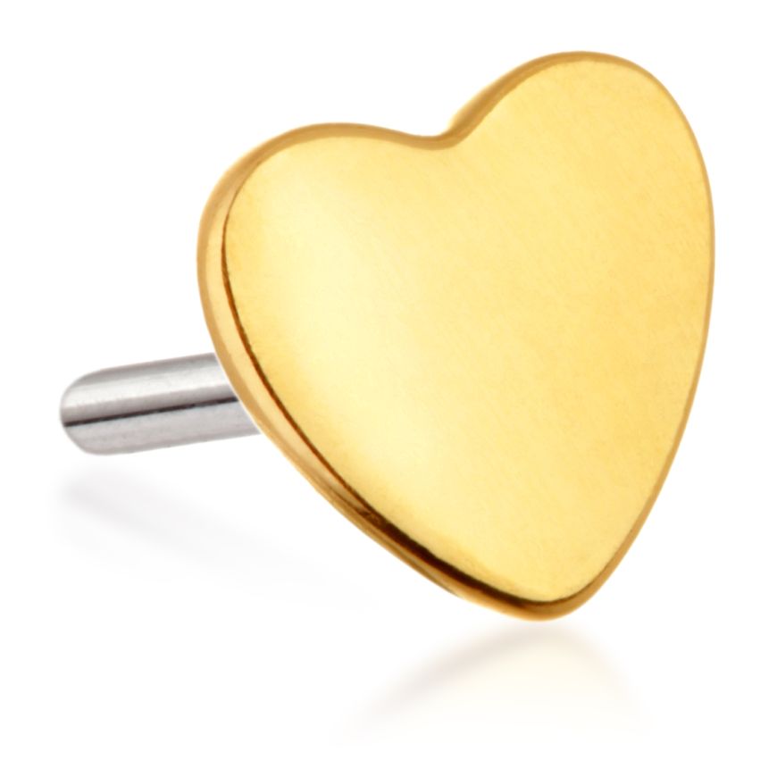 14ct Gold Heart Pin Attachment